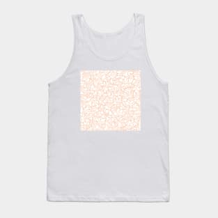 Pink Line Pattern Tank Top